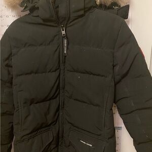 Canada Goose Black Jacket with Logo